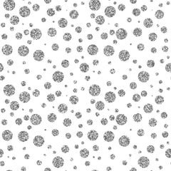Silver Glitter Dots #2 -12x12- Background