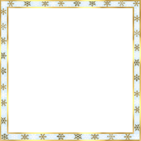 Snowflakes 12x12 Background Page