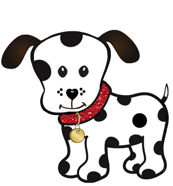 Spot Standing is the Cutest Clip Art Doggie or puppy girl or boy dog