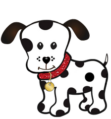 Spot Standing is the Cutest Clip Art Doggie or puppy girl or boy dog