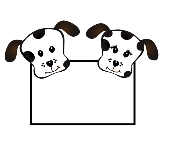 Spot Dog Signs  - Personalize these doggie puppy dog signs easily!