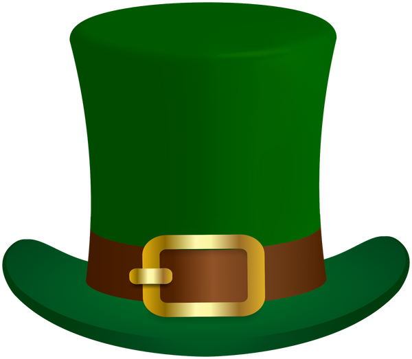 Leprechaun Green Hat St. Patrick's Day Clip Art - Transparent Back