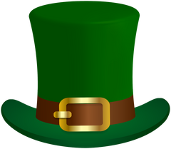 Leprechaun Green Hat St. Patrick's Day Clip Art - Transparent Back