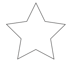 Stars - Template - Outline Pattern & All Sizes