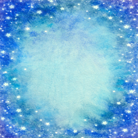Stars in the Sky Watercolor background 12x12