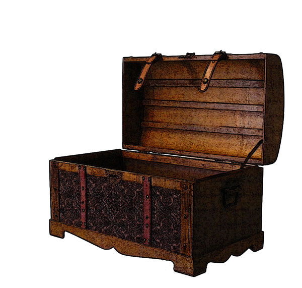 Antique Steamer Travel Trunk Set