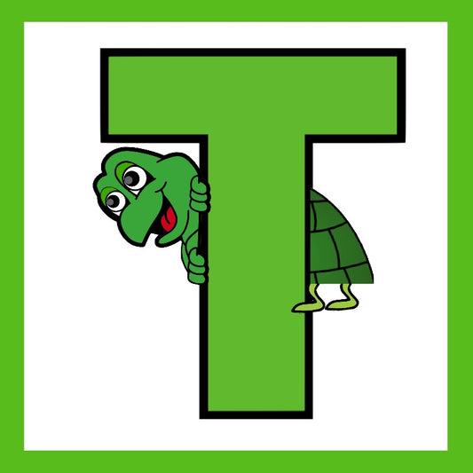 T - Turtle alphabet Square -