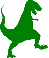 Green Dinosaur Silhouette