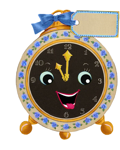 Blue Talking Clock Greeting