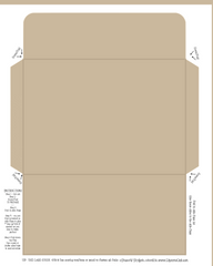 Taupe  or Light Brown Envelope Fits My Regular Greeting Cards 4X6 Envelope - DIY Printable