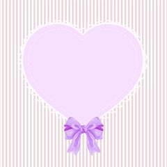 Lavender Eyelet Heart on Taupe Stripes 12x12 Scrapbook Page, Frame or Background