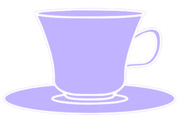 6 Lavender & Purple Teacups 6 separate images each different