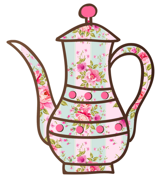 Beautiful Tea Pot in Deb's Shabby Chic Pink Roses