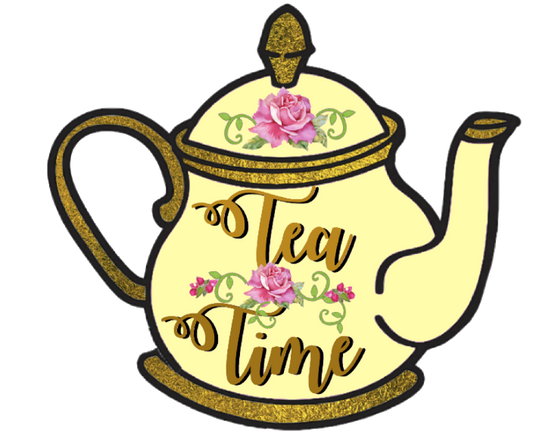 Tea Time Yellow Rose Gold Teapot - Beautiful Shabby Chic