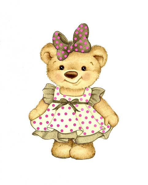 Teddy Bear Girl Brown