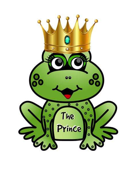 "The Prince" Frog Print 8X10 & PNG image