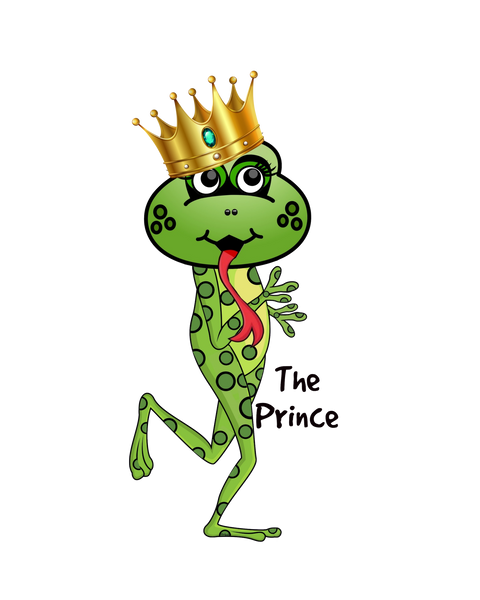 "The Prince"  Standing or Dancing Frog Print 8X10 & PNG image