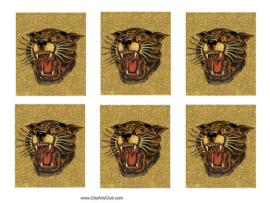 Tiger Collage Sheet & 8X10 Print