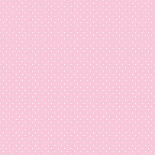Tiny Polkadots White on Baby Pink 12x12 Background
