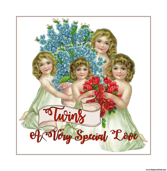 Twins A Very Special Love - Printable 12x12
