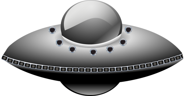 UFO Silver Flying Saucer
