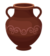 7 Separate Images of Urns - Transparent Backgrounds - 7 images