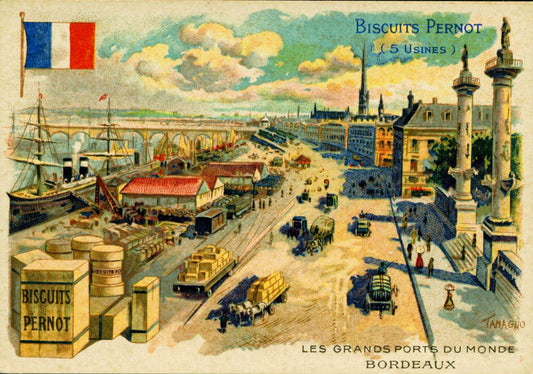 BORDEAUX  Port - Vintage Postcard