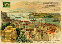 Les Grands Ports Du Monde Rio De Janeiro Vintage Postcard