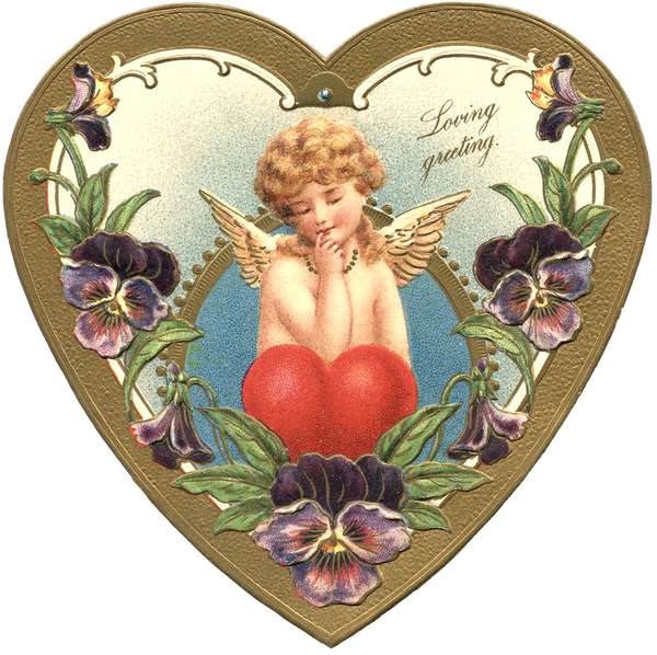 Vintage Valentine Heart -VVH9