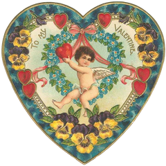 Vintage Valentine Heart -VVH8