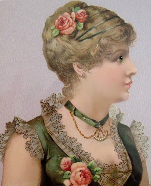 Victorian Beautiful Woman Card #1