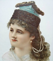 Victorian Beautiful Woman Card #4