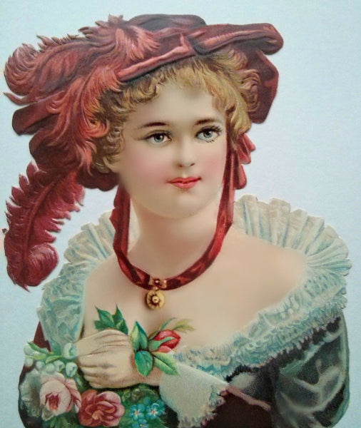 Victorian Beautiful Woman Card #5