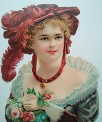 Victorian Beautiful Woman Card #5
