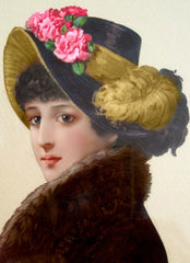 Victorian Beautiful Woman Card #8