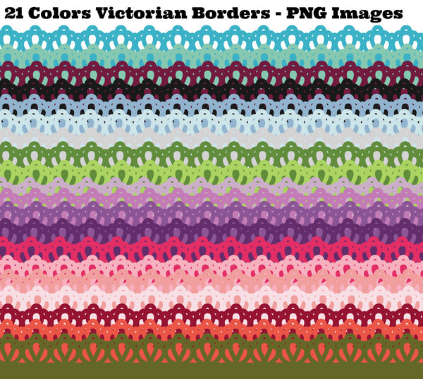 21 Colors - Victorian Border/Trim