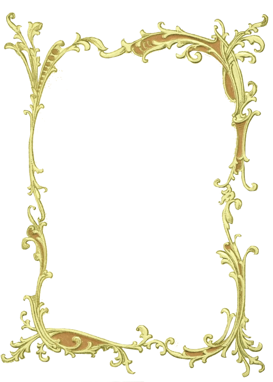 Victorian Frame - Ornate - Yellow
