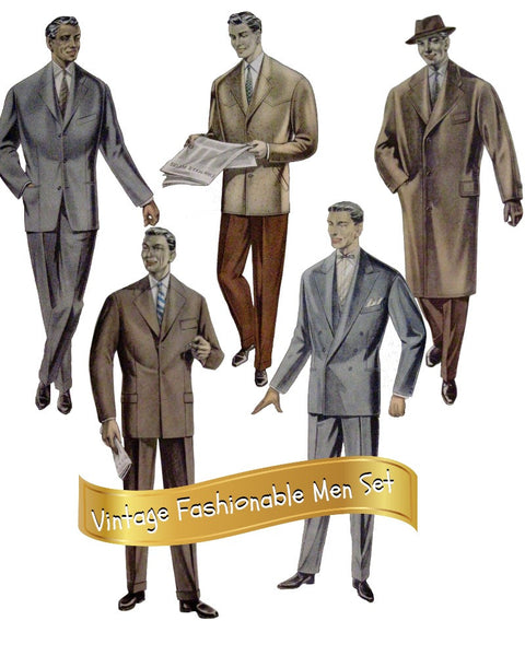 Vintage Fashionable Mens Set 1950s
