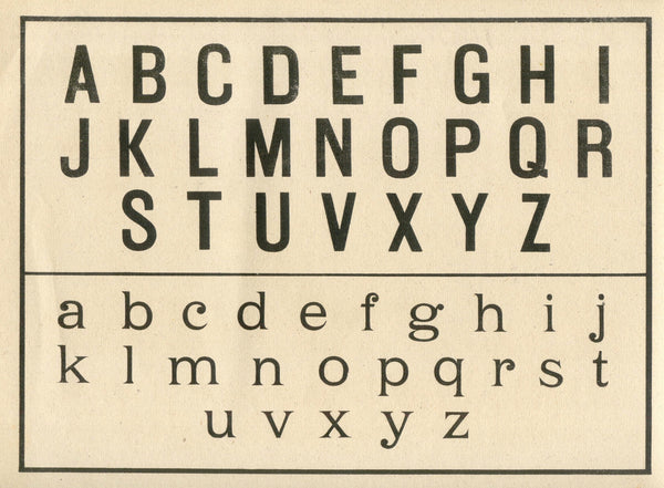 Alphabet Ephemera Vintage Letters