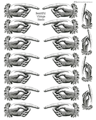 Beautiful Victorian Lady's hand with ruffle clip art png image