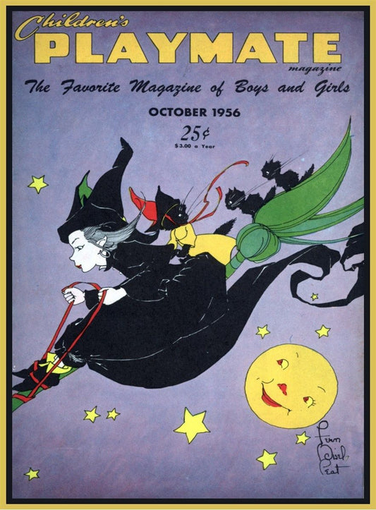 1956 Vintage Halloween Magazine Cover