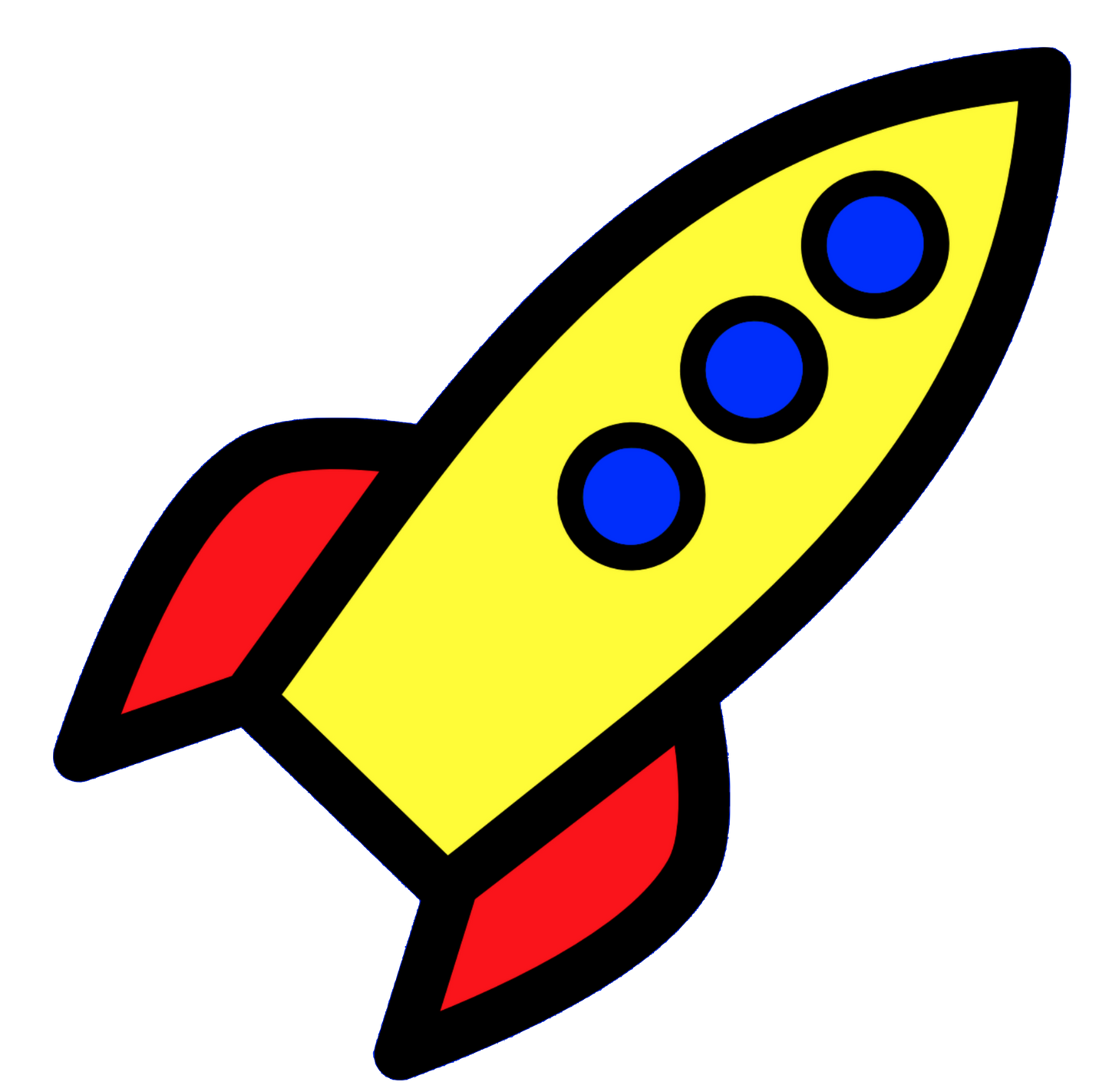 Rockets - 4 Yellow & Red Rockets different colors