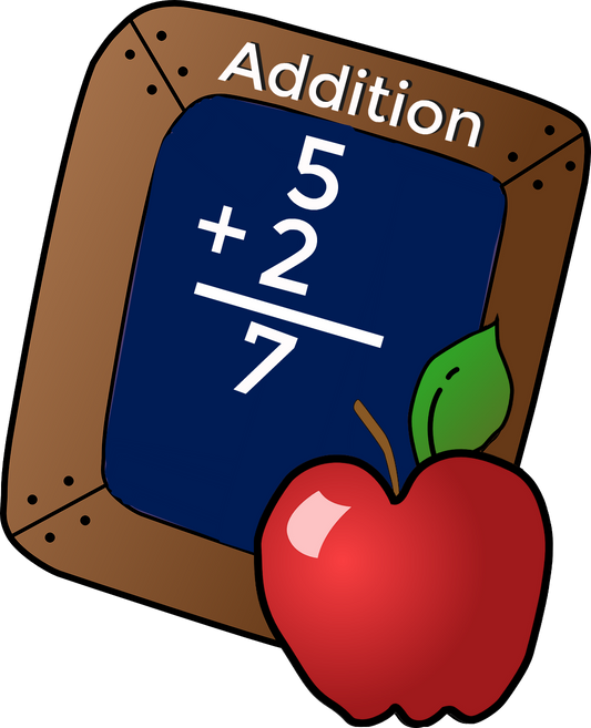 School Subtraction Scrapbook Sign To Personalize