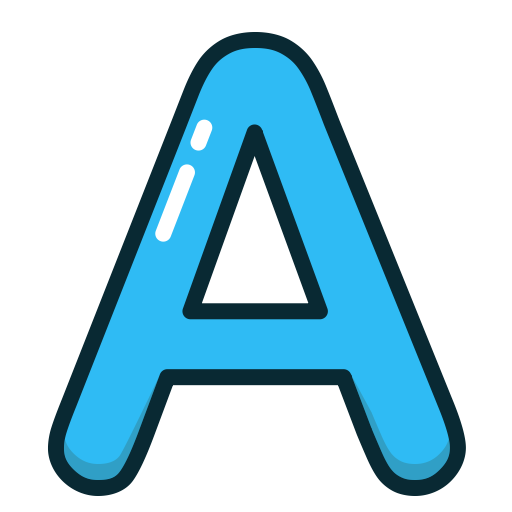 Alphabet Set - Blue 26 letters A-Z