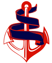 Red & Navy Banner Anchor Ready To Personalize