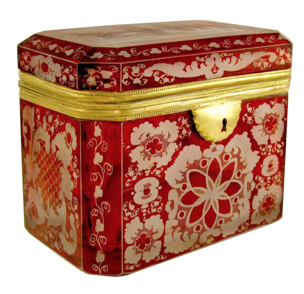 Antique Limoges -Beautiful Red