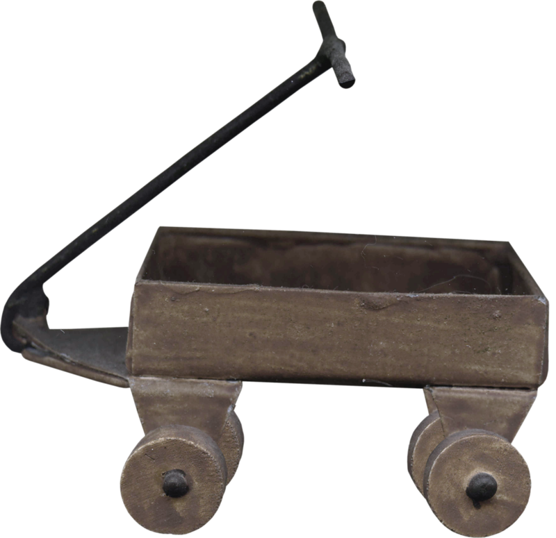 antique old wooden child's wagon