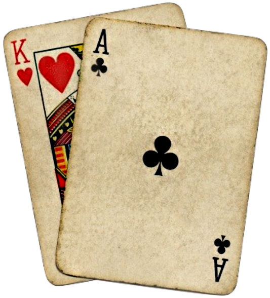 Antique Playing Cards Ace & King Ephemera