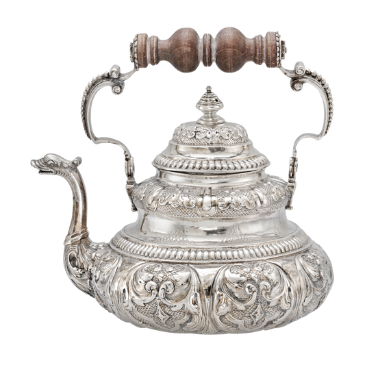 Antique Silver Tea Pot - Baroque