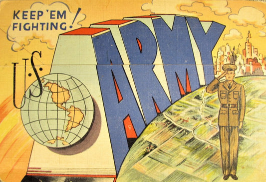 Army Vintage Postcard